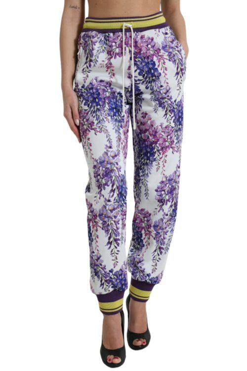 Dolce & Gabbana Elegant Floral Jogger Pants for a Chic Look