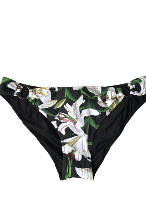Dolce & Gabbana Elegant Floral Print Bikini Bottoms – Swim In Style
