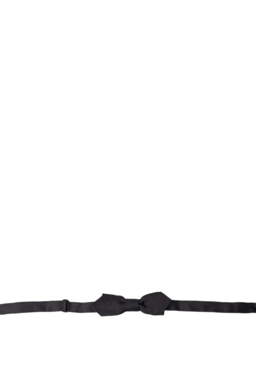 Dolce & Gabbana Elegant Silk Black Bow Tie for Sophisticated Style