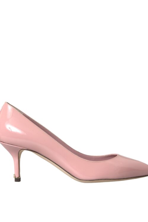 Dolce & Gabbana Light Pink Patent Leather Heels Pumps Shoes