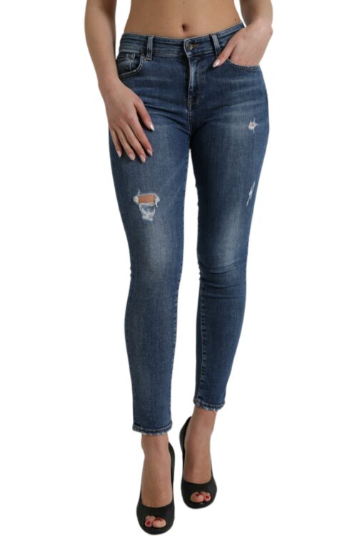 Dolce & Gabbana Chic Mid Waist Stretch Denim Jeans