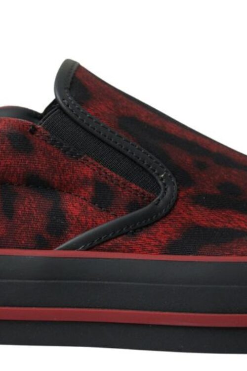 Dolce & Gabbana Chic Leopard Print Loafers Sneakers