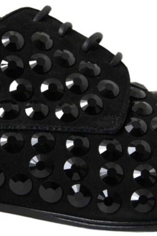 Dolce & Gabbana Sleek Black Suede Derby Formal Shoes
