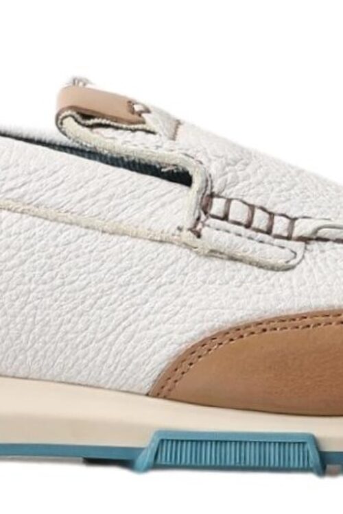 Dolce & Gabbana Elegant White Leather Slipper Loafers