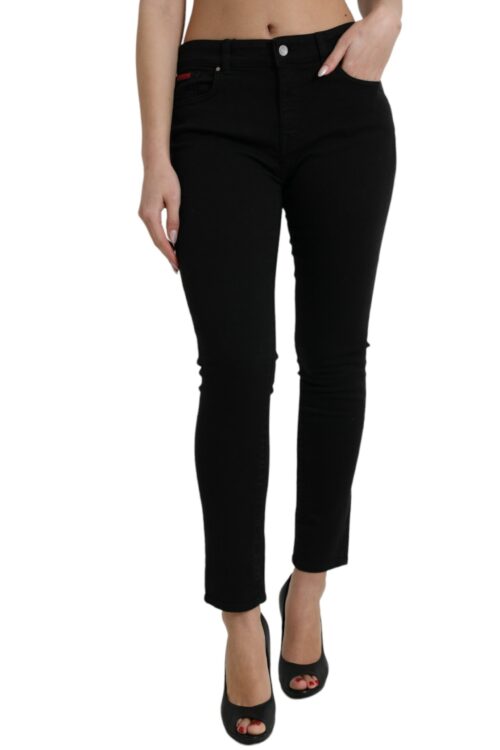 Dolce & Gabbana Chic Black Mid Waist Denim Jeans