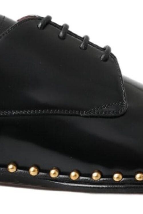 Dolce & Gabbana Elegant Studded Derby Formal Shoes