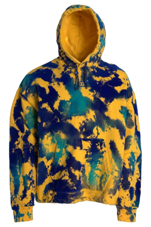 Dolce & Gabbana Elegant Multicolor Hooded Pullover Sweater