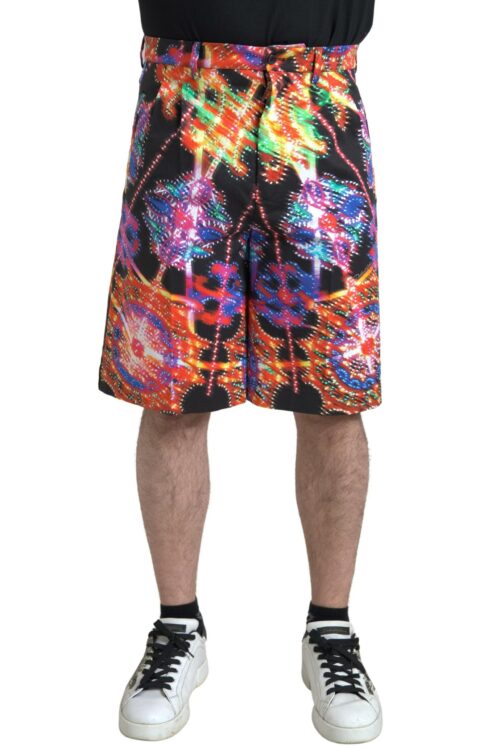 Dolce & Gabbana Multicolor Printed Bermuda Shorts