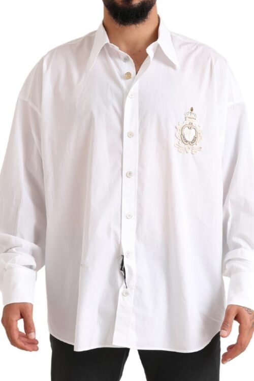Dolce & Gabbana Elegant White Cotton Formal Shirt