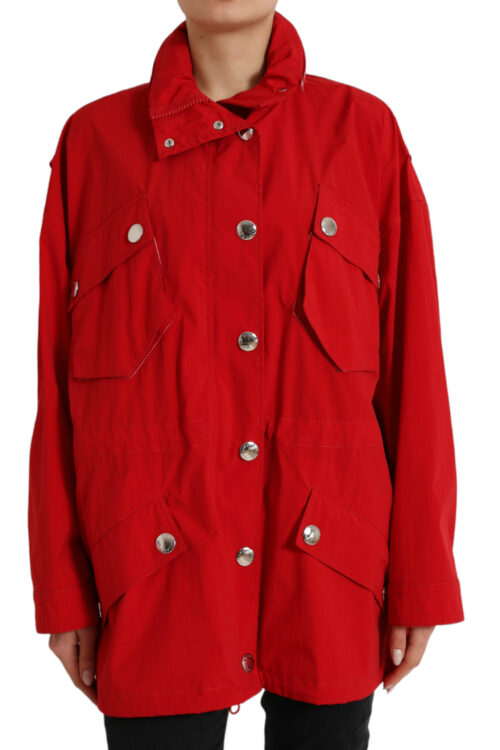 Dolce & Gabbana Elegant Red Long Sleeve Jacket