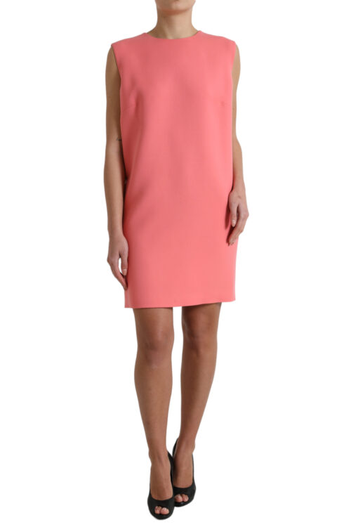Dolce & Gabbana Chic Pink Sleeveless Shift Mini Dress