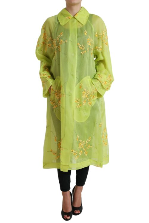 Dolce & Gabbana Elegant Floral Embroidered Silk Jacket