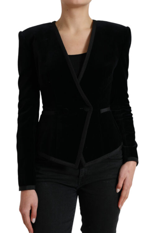 Dolce & Gabbana Elegant Double Breasted Cotton-Silk Blazer