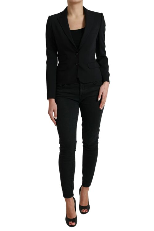 Dolce & Gabbana Chic Wool Blend Peak Lapel Blazer