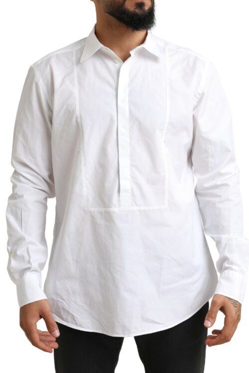 Dolce & Gabbana Elegant White Cotton Dress Shirt