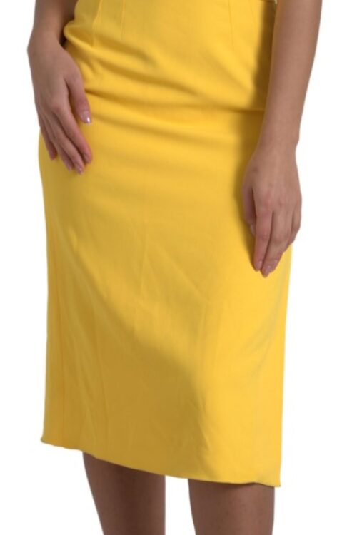 Dolce & Gabbana Elegant One Shoulder Midi Sundress