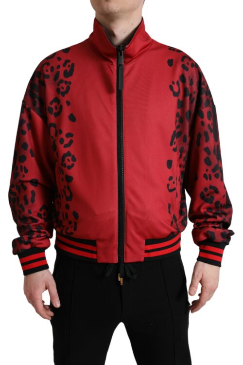 Dolce & Gabbana Stunning Leopard Print Bomber Jacket