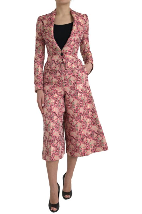Dolce & Gabbana Elegant Pink Slim Fit Two-Piece Suit