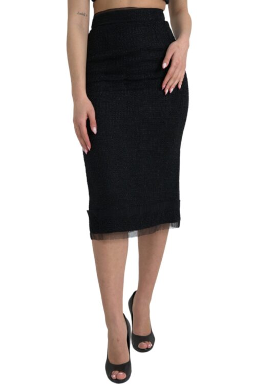 Dolce & Gabbana Elegant High Waist Midi Skirt
