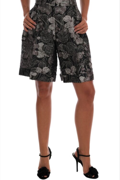 Dolce & Gabbana Elegant High-Waist Brocade Shorts