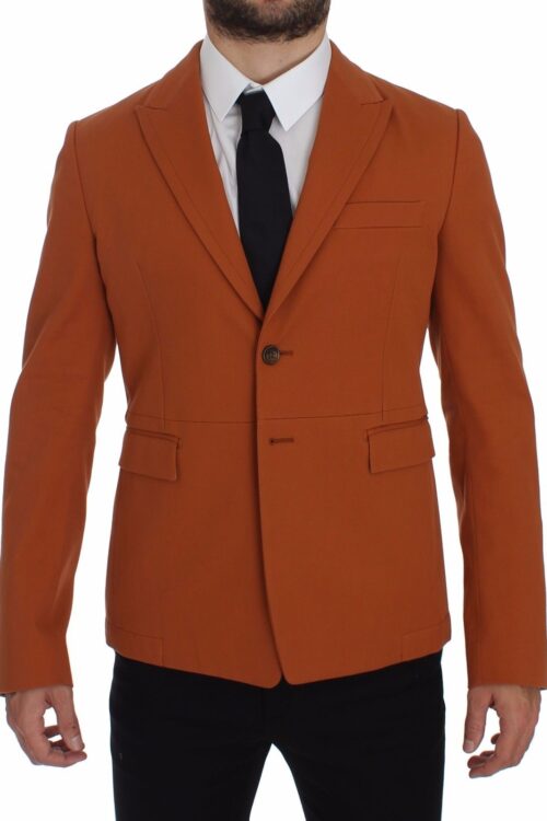 Dolce & Gabbana Elegant Orange Casual Cotton Blend Blazer