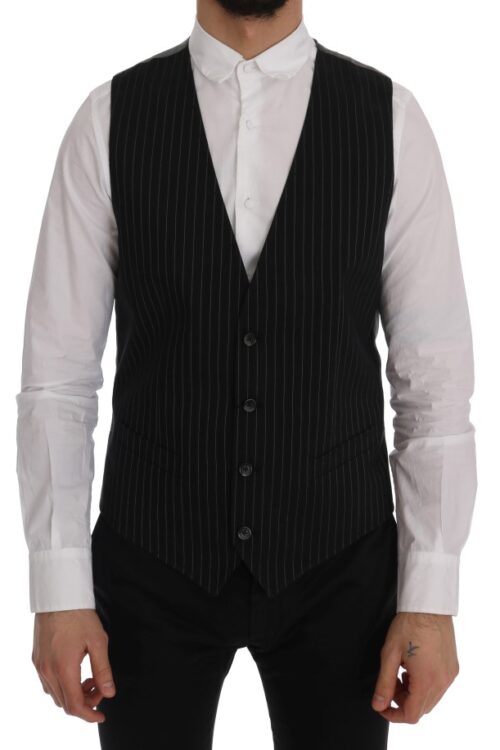 Dolce & Gabbana Sleek Striped Waistcoat Vest