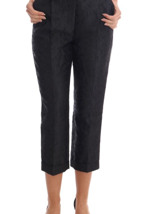 Dolce & Gabbana Elegant High Waist Capri Dress Pants