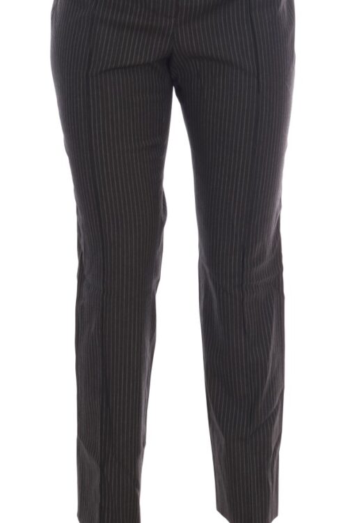 Dolce & Gabbana Elegant Slim Fit Striped Dress Pants