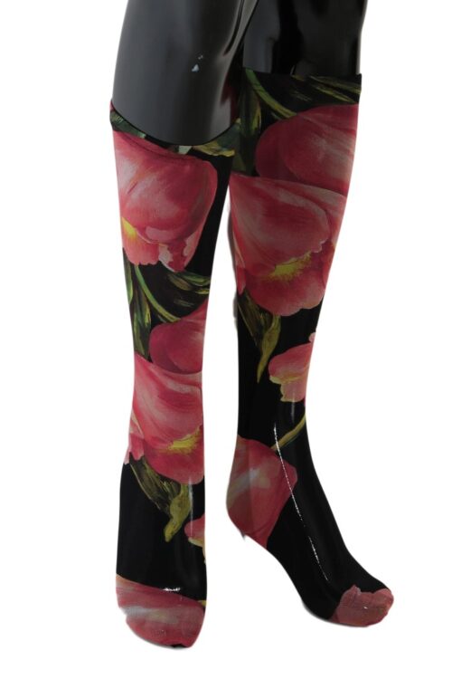 Dolce & Gabbana Floral Nylon Stretch Stockings