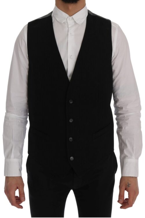 Dolce & Gabbana Elegant Striped Waistcoat Vest