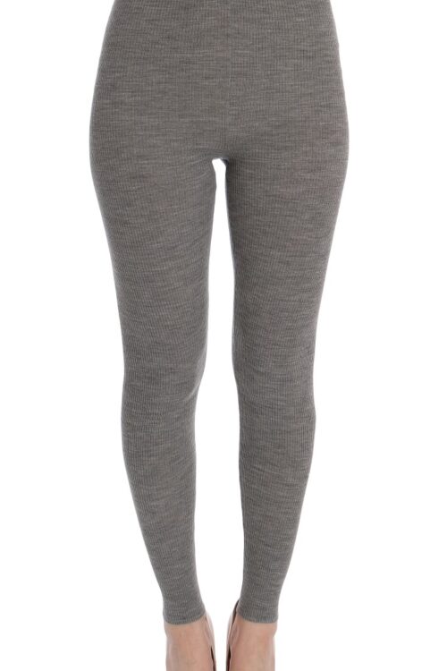Dolce & Gabbana Elegant High Waist Cashmere Tights Pants