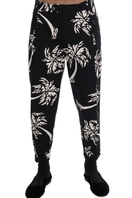 Dolce & Gabbana Elegant Tree Print Ankle Trousers