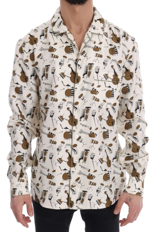 Dolce & Gabbana Exclusive Silk Casual Men’s Shirt – JAZZ Motive