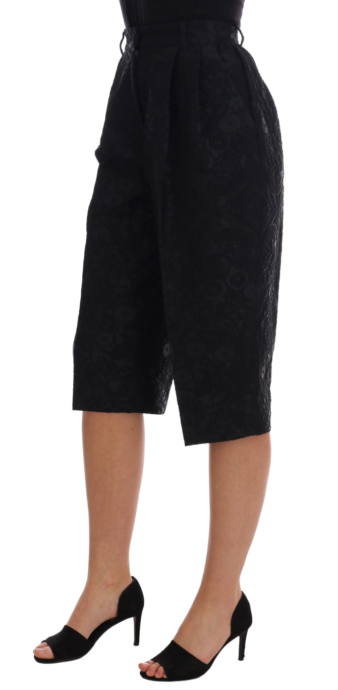 513087-black-brocade-high-waist-capri-shorts-1.jpg