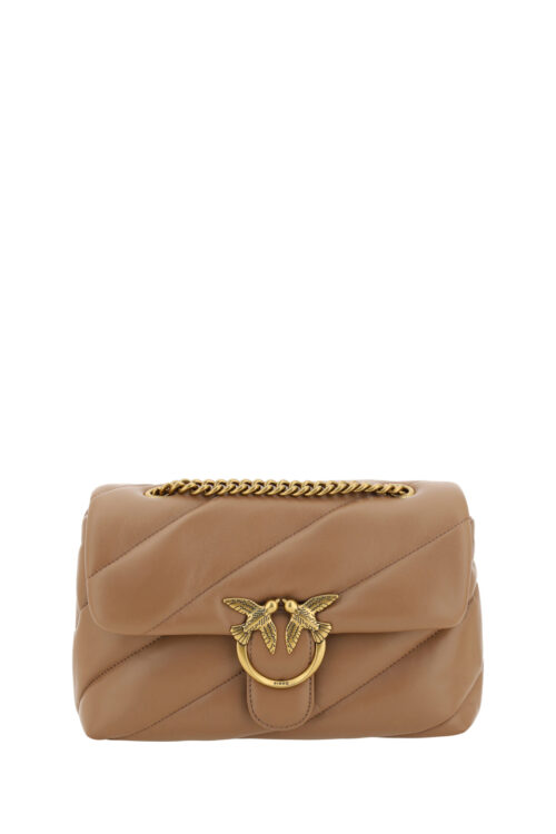 PINKO Elegant Quilted Calf Leather Shoulder Bag