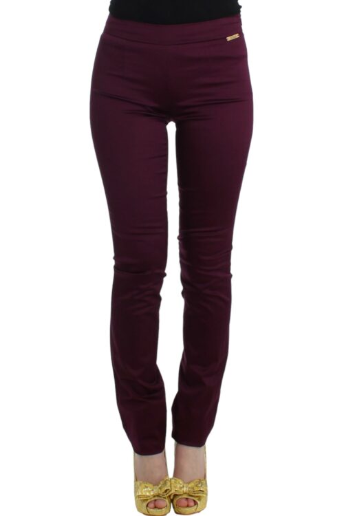 John Galliano Elegant Purple Slim Pants