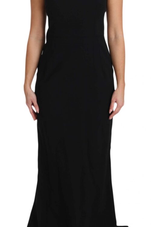 Dolce & Gabbana Elegant Black Maxi Sheath Dress