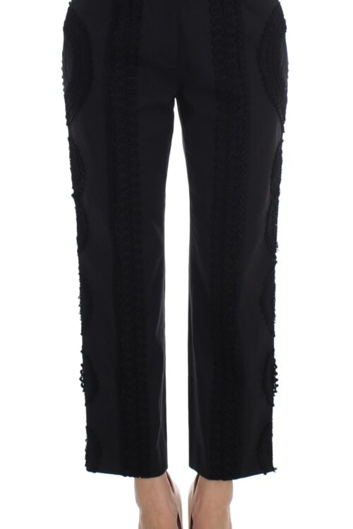 Dolce & Gabbana Elegant Black Torero Capri Pants