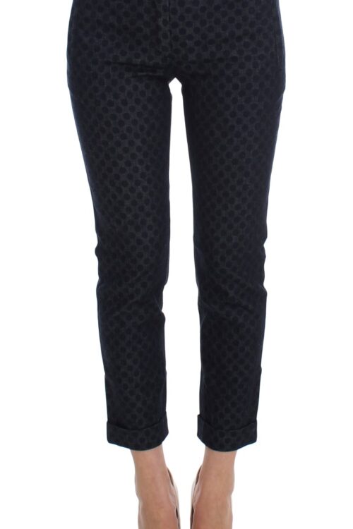 Dolce & Gabbana Chic Polka Dotted Capris Jeans