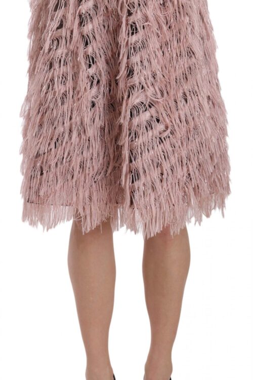 Dolce & Gabbana Wide Elastic Waist High Fashion Skirt