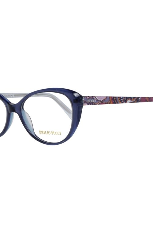 Emilio Pucci Chic Blue Full-Rim Designer Women’s Eyewear