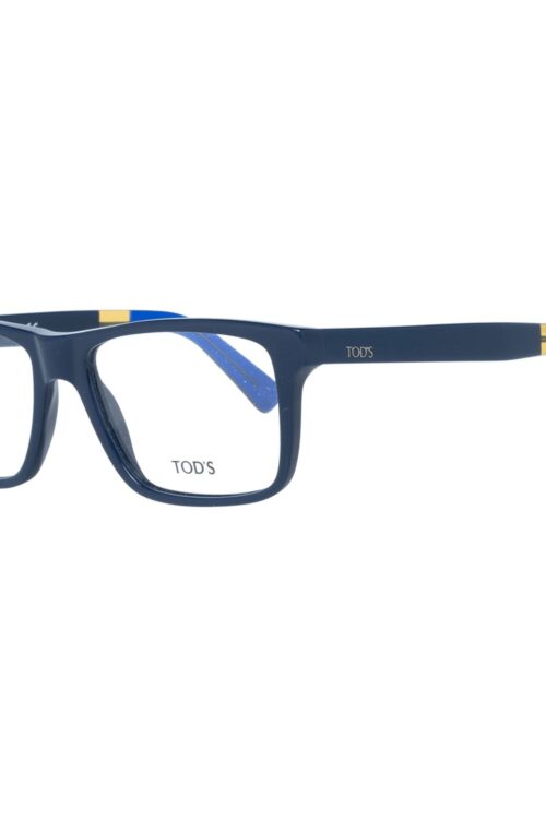 Tod’s Chic Blue Rectangular Men’s Eyewear