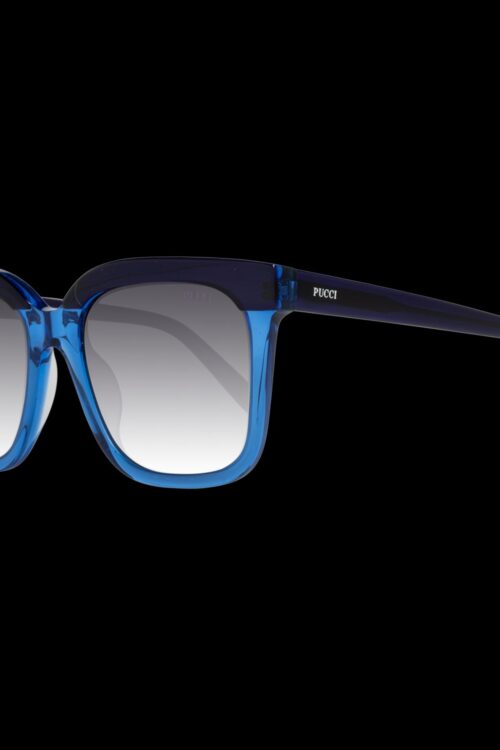 Emilio Pucci Chic Blue Square Gradient Sunglasses