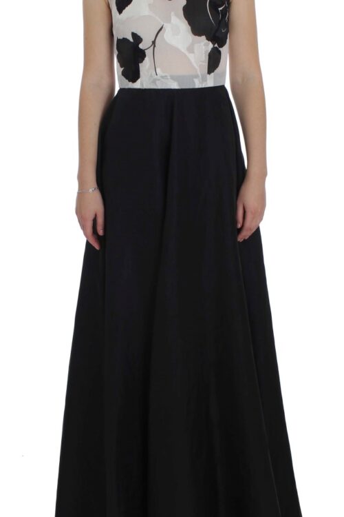 Dolce & Gabbana Elegant Floral Silk Full Length Dress