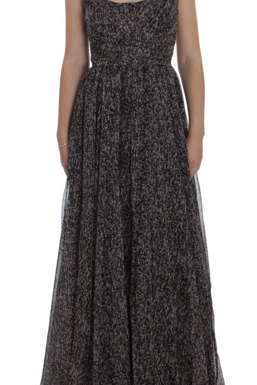 Dolce & Gabbana Glamorous Sequined Silk Full-Length Dress