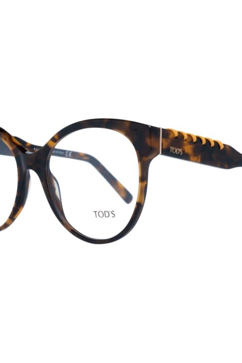 Tod’s Chic Brown Round Full-Rim Women’s Glasses