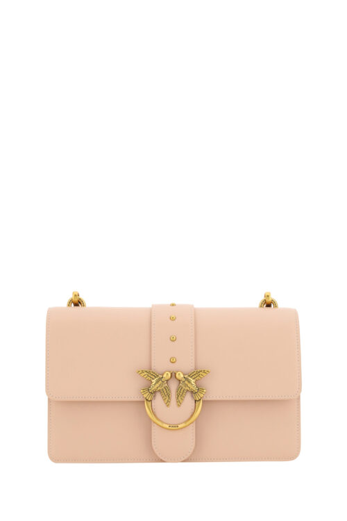 PINKO Chic Cipria Pink Classic Shoulder Bag