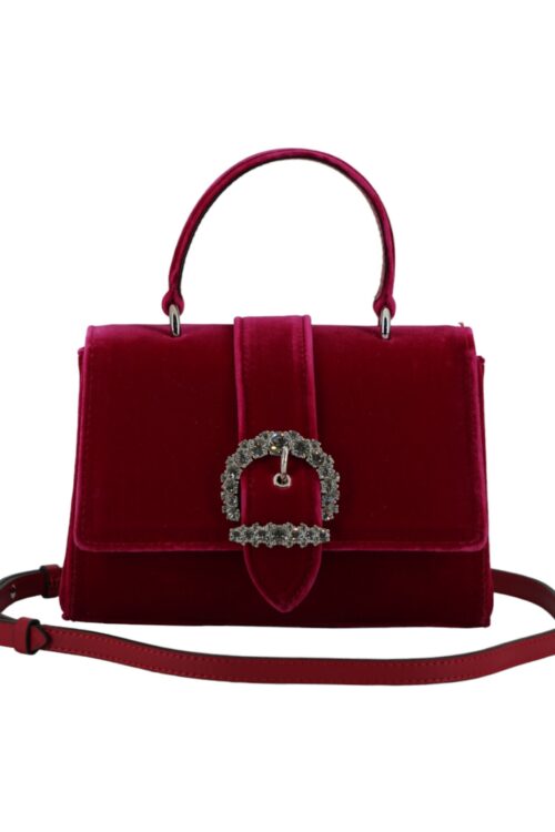 Jimmy Choo Pink Leather and Satin Top Handle Shoulder Bag