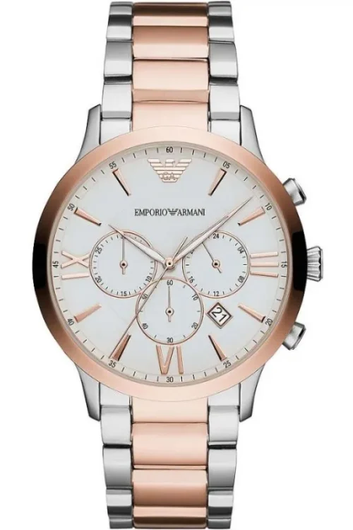 Emporio Armani Elegant Two-Tone Timepiece for Men