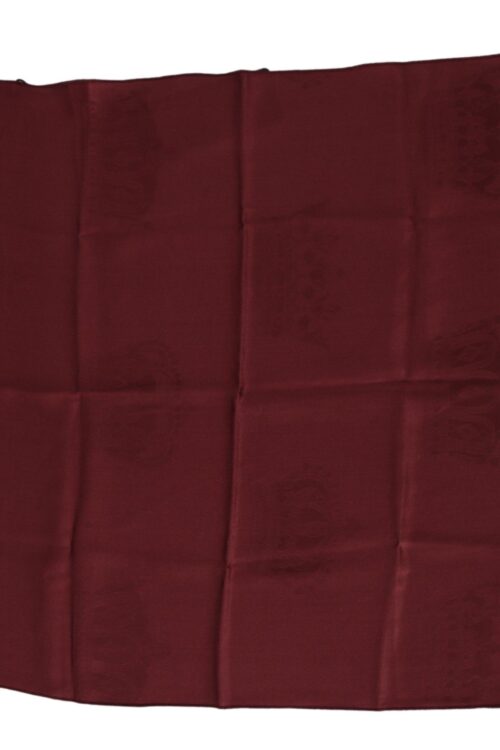 Dolce & Gabbana Elegant Red Silk Square Scarf Wrap